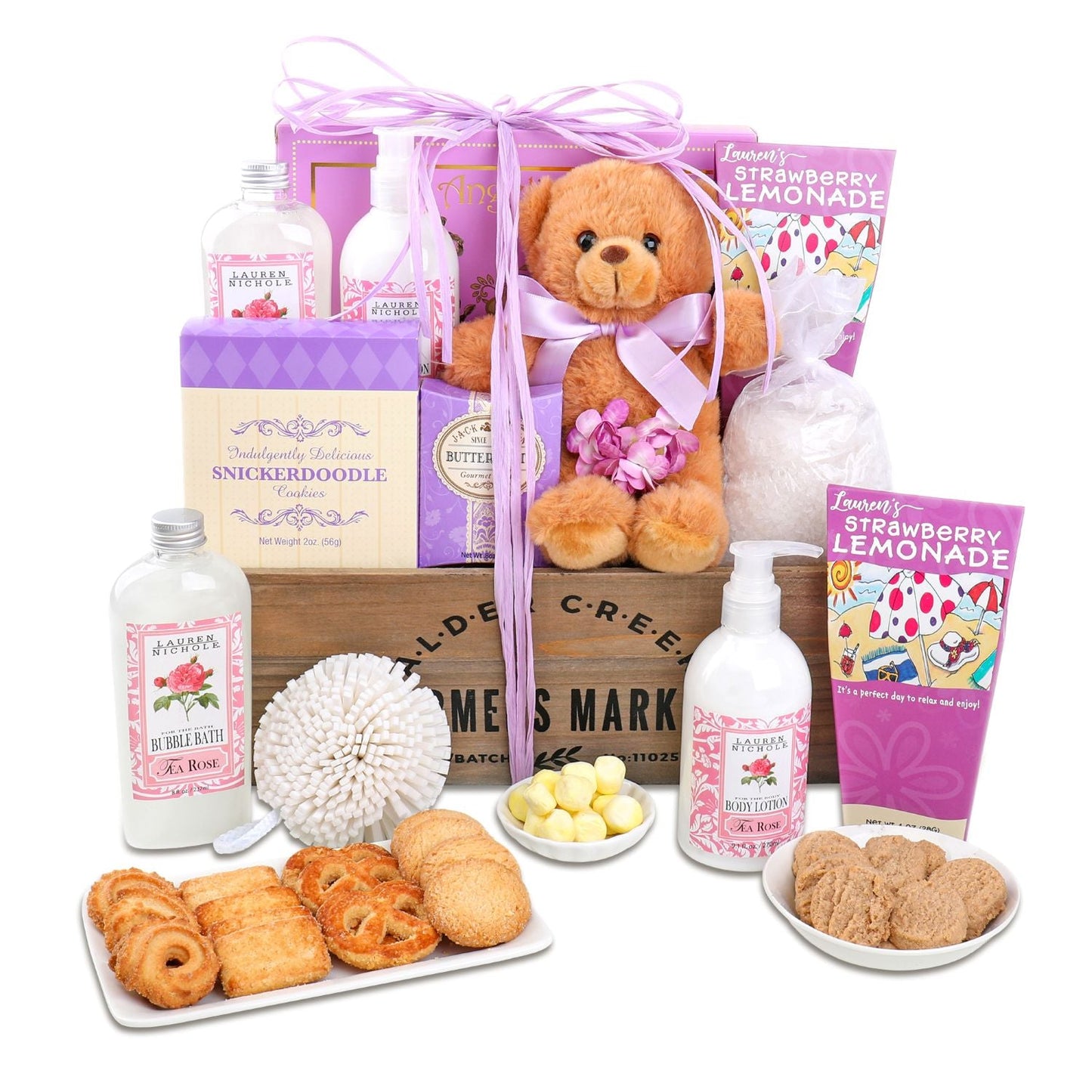 Pampered Rose Self Care Gift Basket