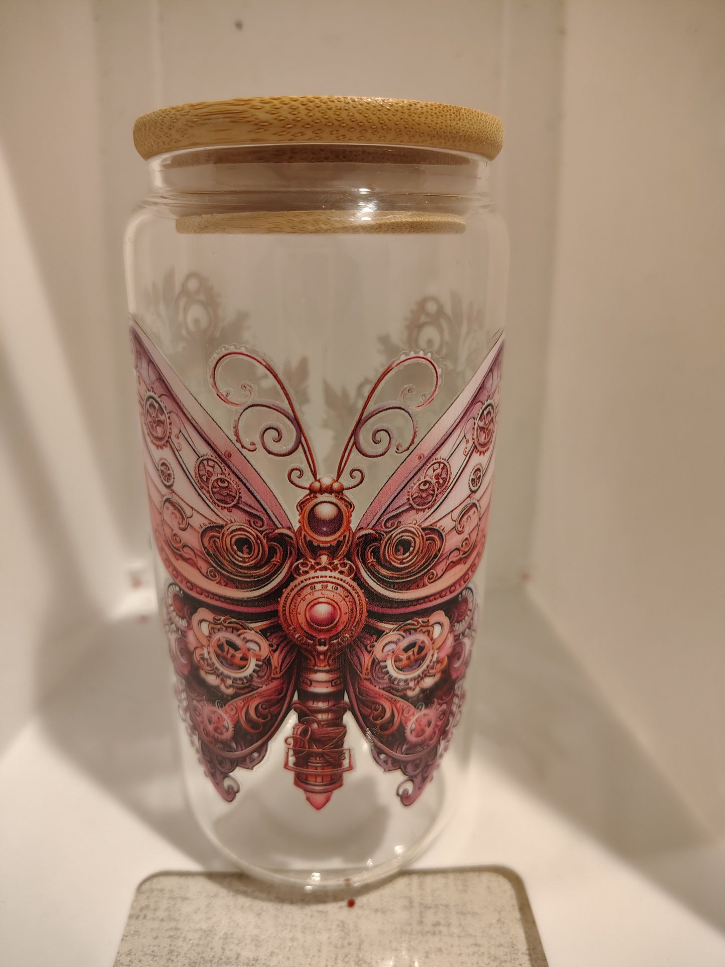 Glass Tumblers with Straws